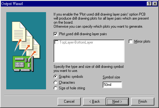 輸出文件精靈再詢問是否要建立鉆孔文件，以及導(dǎo)孔文件？