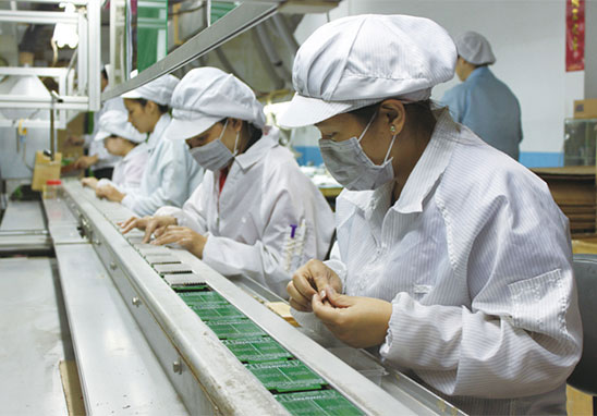 PCBA加工廠(chǎng)車(chē)間